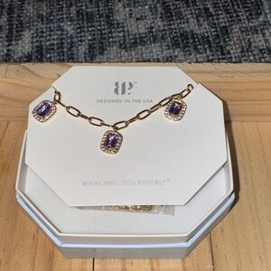 BP Gold and Purple Necklace